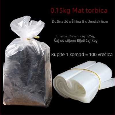 Prozirne unutarnje vrećice za kutije čaja