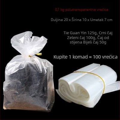 Prozirne unutarnje vrećice za kutije čaja