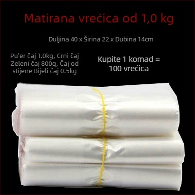 Prozirne unutarnje vrećice za kutije čaja