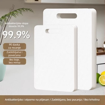 PE daska za rezanje za kućnu upotrebu, daska od PE, pravokutna daska za voće i povrće, antibakterijska i otporna na plijesan