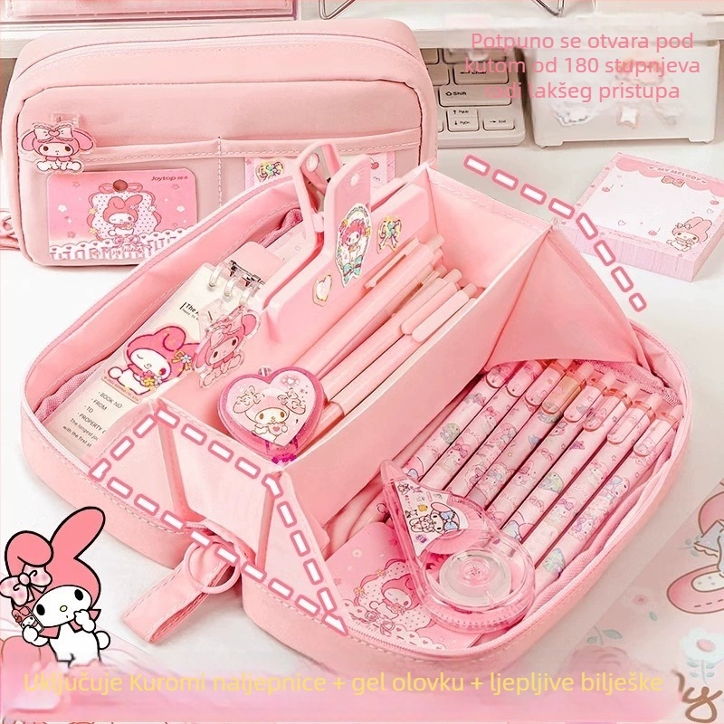 Penalo za olovke s pet slojeva velikog kapaciteta za djevojčice, školski pribor za osnovno i srednjoškolsko doba, model 2026