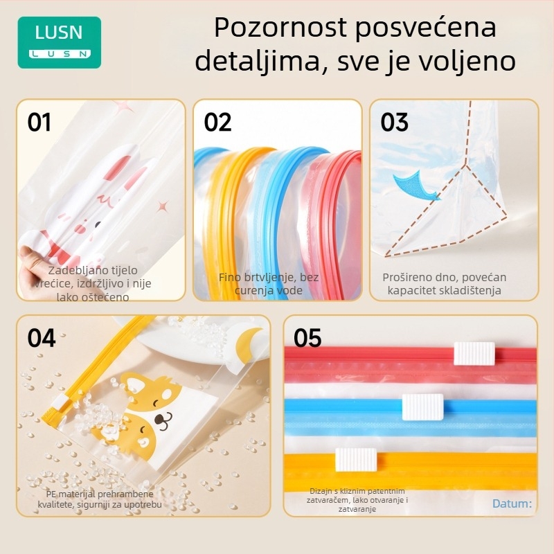 Rushan vrećice za skladištenje odjeće za bebe i malu djecu, putni organizatori, zatvorene vreće, bolnička torba za porođaj s hranom