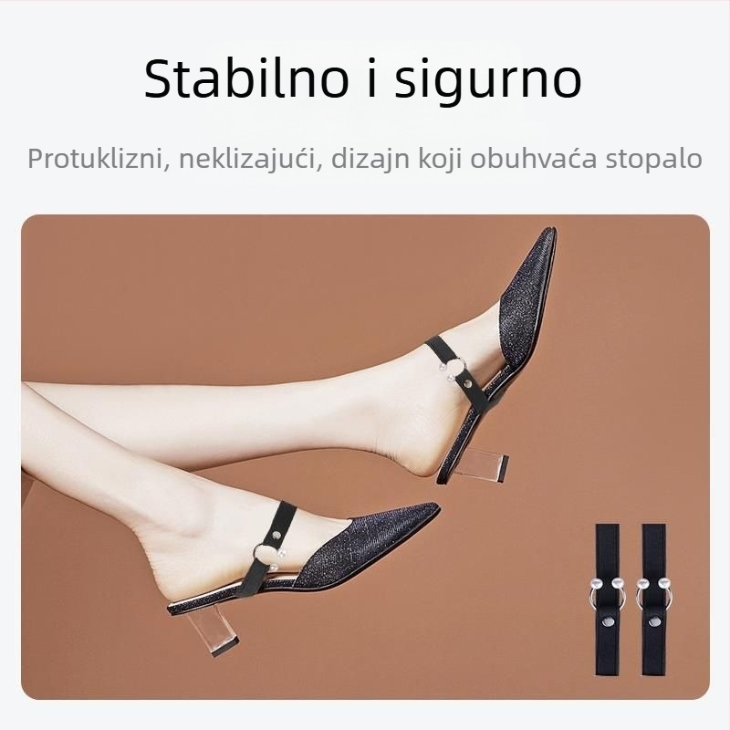 Nevidljive vezice za cipele na petu, elastični pojas i kopča za fiksiranje