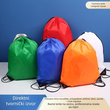 210D poliester vreća sa vrpcom za učenike, prilagođeni prostor za odlaganje, ruksak od Oxford platna