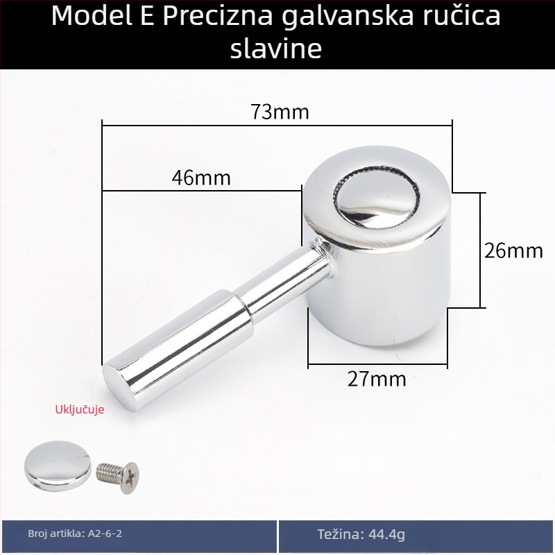 Ručka slavine s trokutnim ventilem, mali izlaz, hladna voda