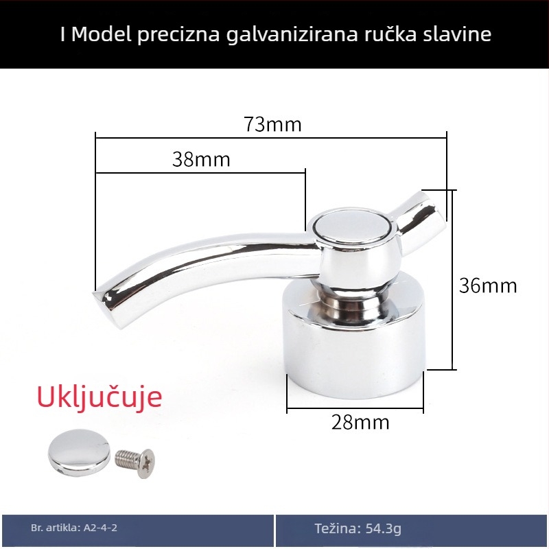 Ručka slavine s trokutnim ventilem, mali izlaz, hladna voda