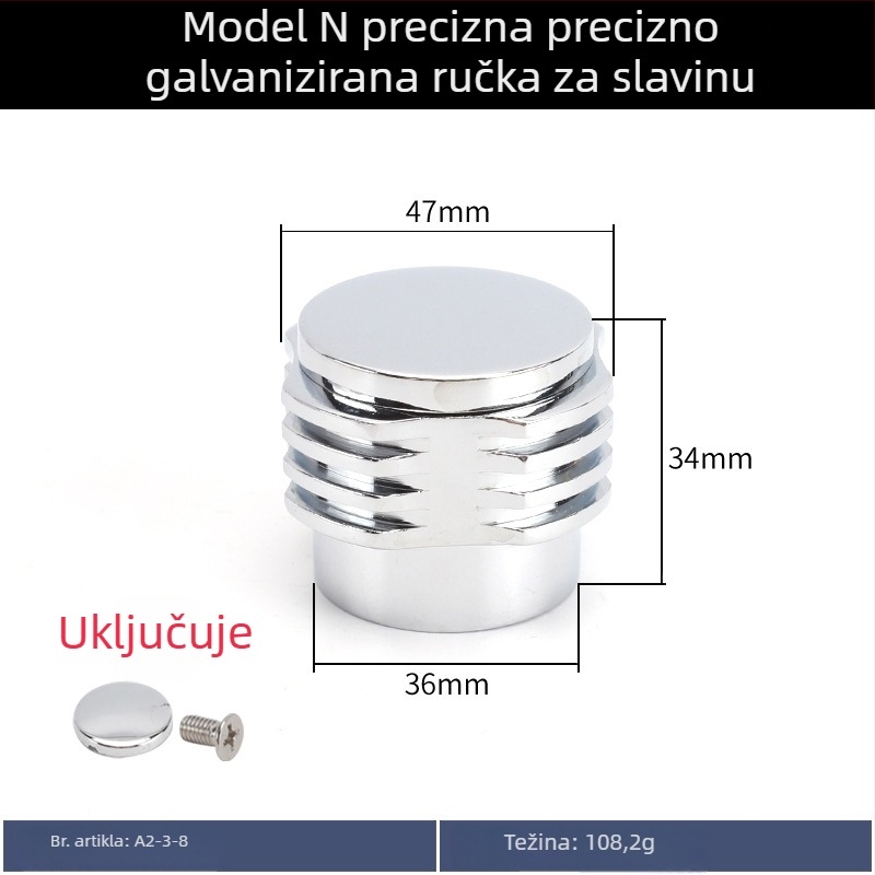 Ručka slavine s trokutnim ventilem, mali izlaz, hladna voda