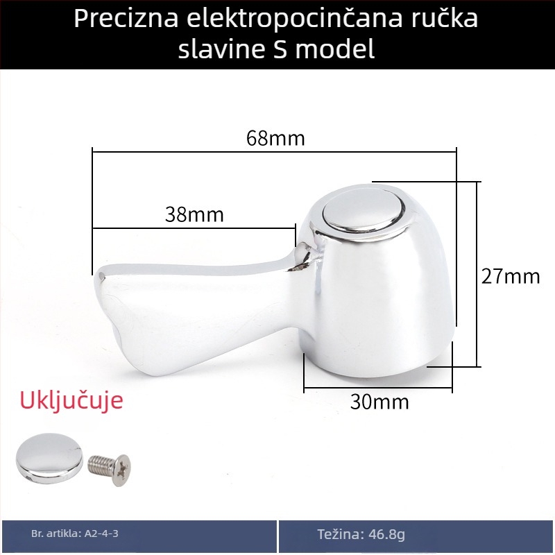 Ručka slavine s trokutnim ventilem, mali izlaz, hladna voda