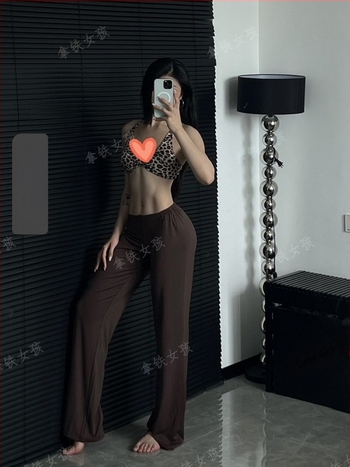 Latte Girl Hlače za fitness za yoga i pilates sa zipom, udobne, drapirane, niska struka, kroj ravnog kroja