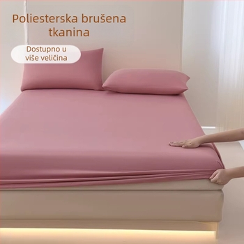 Jednobojni zaštitnik madraca s protukliznim slojem, potpuno pokrivač, pogodna za sve sezone, nježan na dodir i prozračan