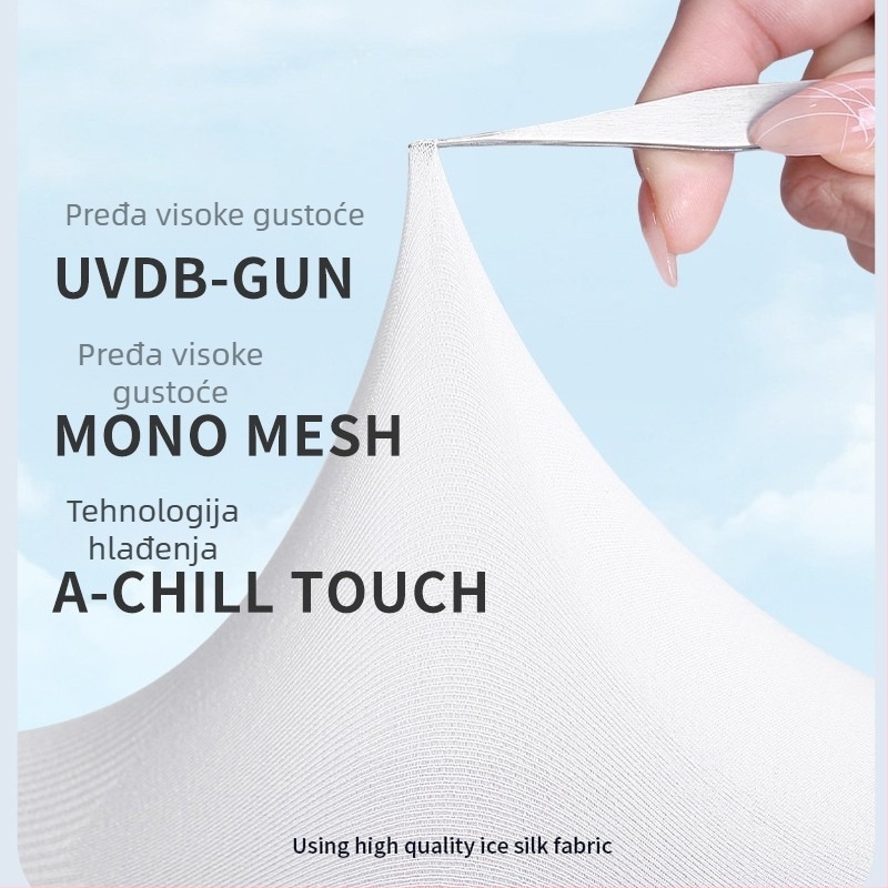 Proširene rukavice od ice silk s UV zaštitom, produžene dužine za ljetnu vožnju