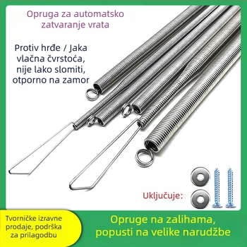 Spiralna opruga za vrata – napetost, automatsko zatvaranje, opruga za mrežna vrata, žuta