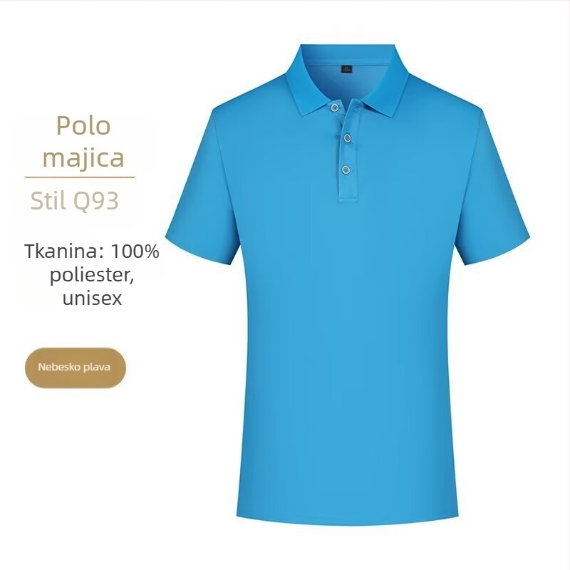 Muški polo s japanskim stilom i spuštenim ovratnikom, kratki rukav, ljeto, širok kroj, ležerno i svestrano.