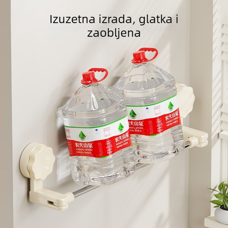 Okretni držač za krpe i ručnike sa usisnom čašom, kuhinja, bez bušenja, organizator sudopera