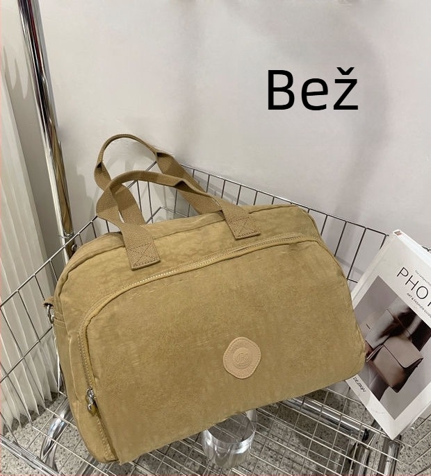 Torba tote velike kapacitete za putovanja, kompatibilna s koferom na ručni pogon, opušten stil, nošenje ručno/na ramenu ili preko tijela