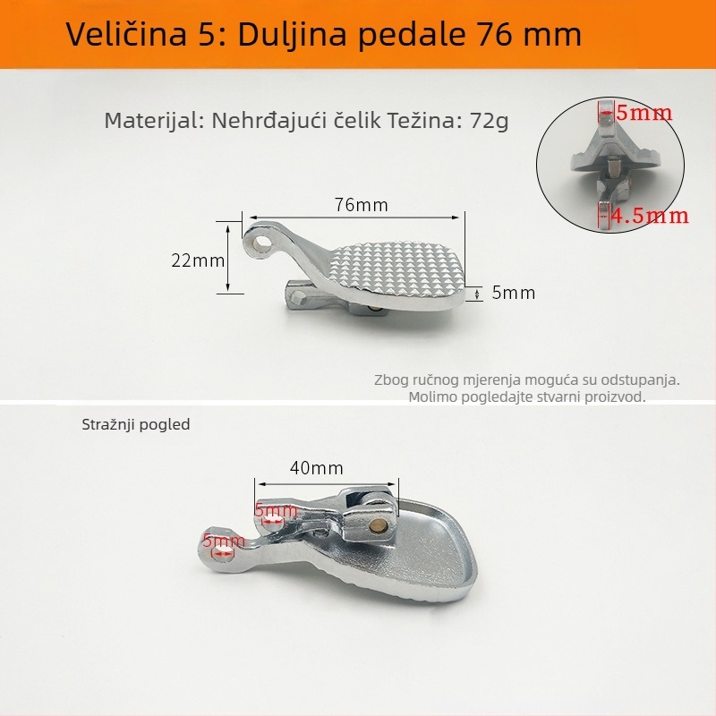 Pedal za ispiranje za zahod tip squat – ventil za odgađanje i dijelovi za popravak