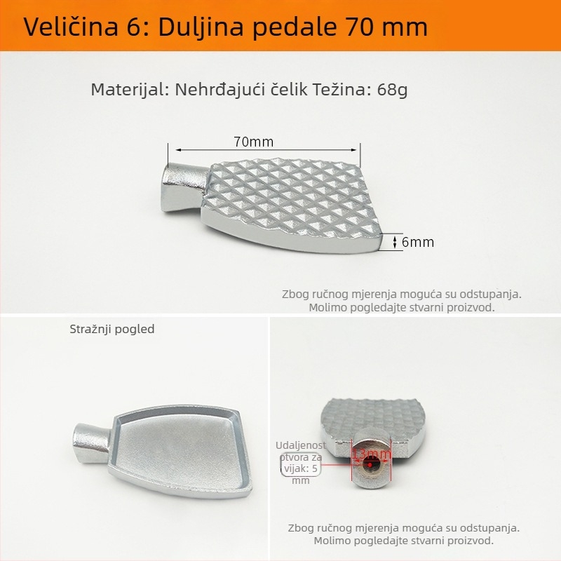 Pedal za ispiranje za zahod tip squat – ventil za odgađanje i dijelovi za popravak