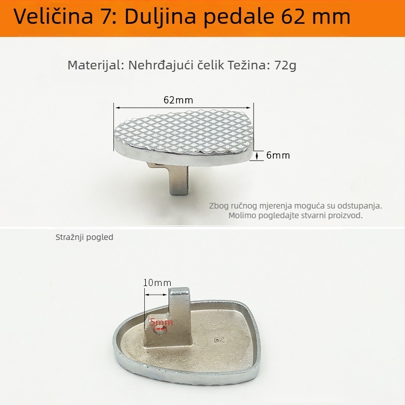 Pedal za ispiranje za zahod tip squat – ventil za odgađanje i dijelovi za popravak