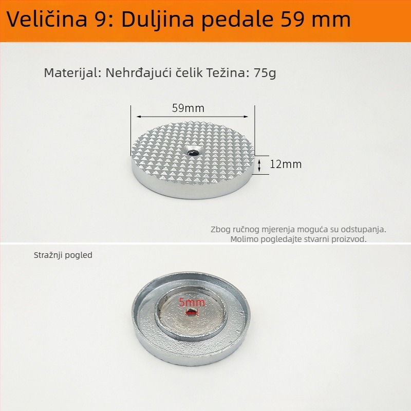 Pedal za ispiranje za zahod tip squat – ventil za odgađanje i dijelovi za popravak