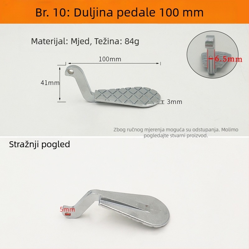 Pedal za ispiranje za zahod tip squat – ventil za odgađanje i dijelovi za popravak