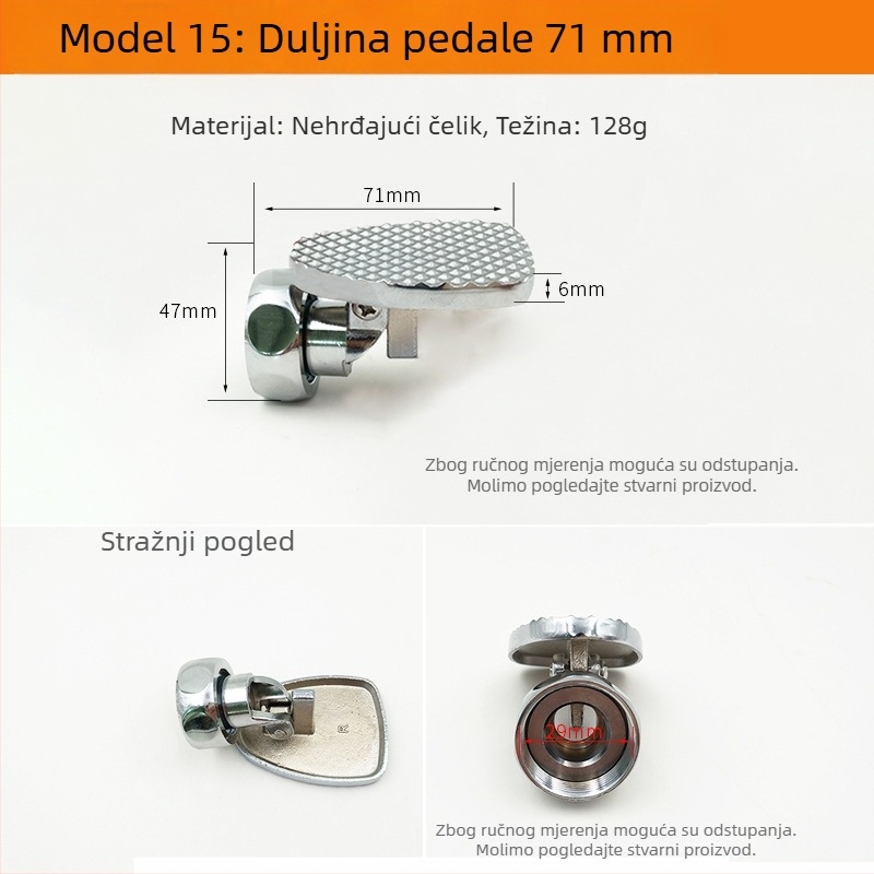 Pedal za ispiranje za zahod tip squat – ventil za odgađanje i dijelovi za popravak