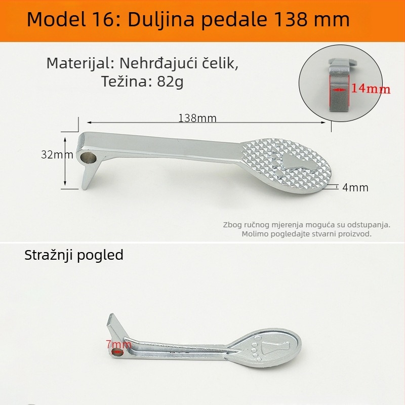Pedal za ispiranje za zahod tip squat – ventil za odgađanje i dijelovi za popravak