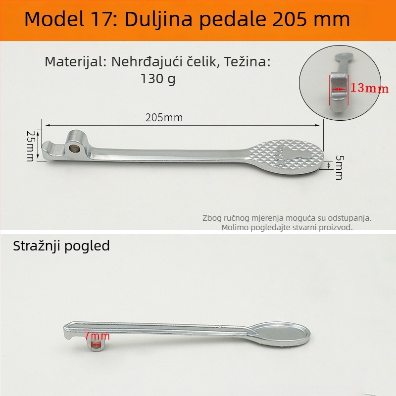Pedal za ispiranje za zahod tip squat – ventil za odgađanje i dijelovi za popravak