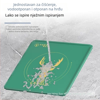 Zelena zaštita kuhinje od prskanja uljem, debeli toplinski izolacijski panel za štednjak