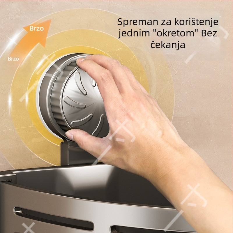 Zidni organizator s vakuumskim držačem trokutasti koš za kupaonicu i kuhinju
