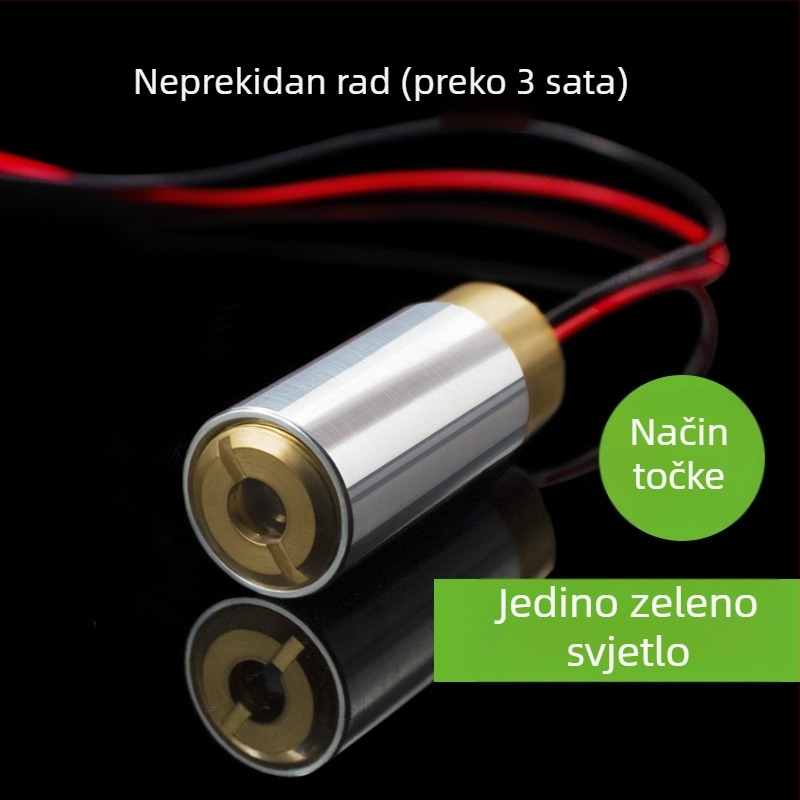 Zeleni linearni laser visokog kapaciteta 400 mW, modul s podešavajućom točkastom zrakom za industrijsko pozicioniranje