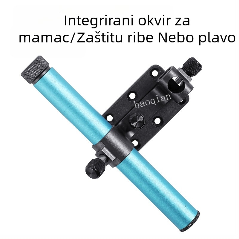 Troje dijelni set dodataka za kutiju za ribolov od aluminijsko-magnezijske legure, veliki držač za ulov, zaštita ribe i stalak za mamac