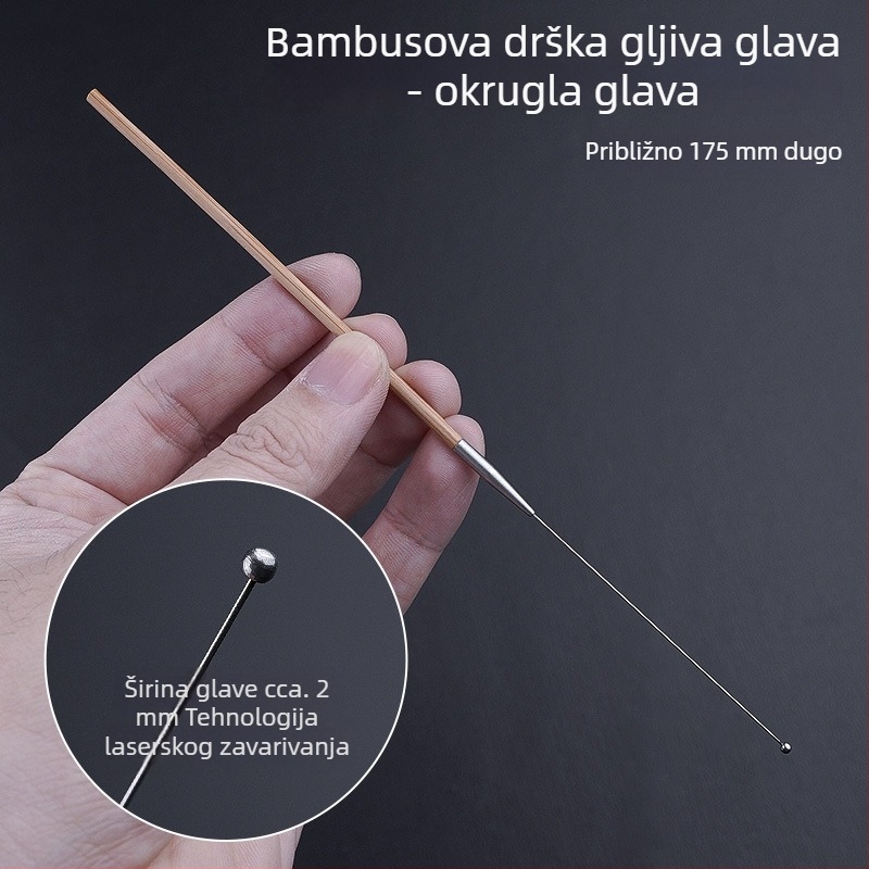 Profesionalni set alata za čišćenje uha s ultratankom žličicom za uho, žlicom za uho, kukom za cerumen te drvenim držačima