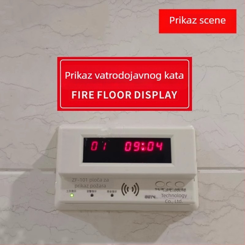 PVC samoljepljivi set oznaka za zaštitu od požara, veličina 10x10 cm, razne oznake: gumb alarma za požar, prikaz požara, hitni telefon, zvuk i vizualni alarm, i dr.