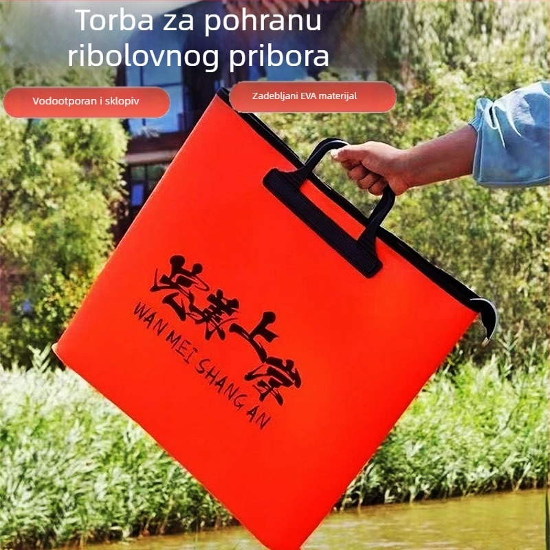 Sklopiva vodootporna torba za ribe i skladištenje ribolovne opreme
