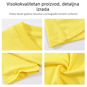Pamučna majica s prilagođenim ispisom za sraz razreda, timsku uniformu, sportske događaje i korporativnu promidžbu