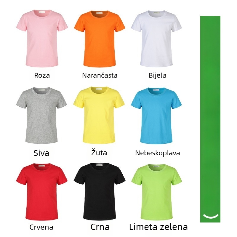 Pamučna majica s prilagođenim ispisom za sraz razreda, timsku uniformu, sportske događaje i korporativnu promidžbu
