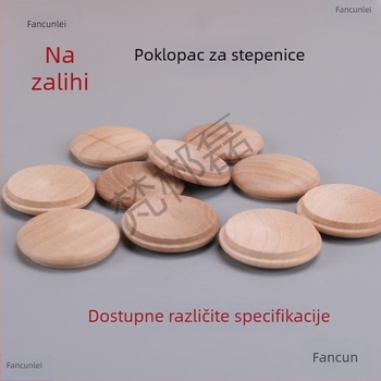 Drveni poklopac za rukohvat stepenica, 40×35 mm, dekorativni drveni poklopac, poklopac za rupe za vijke