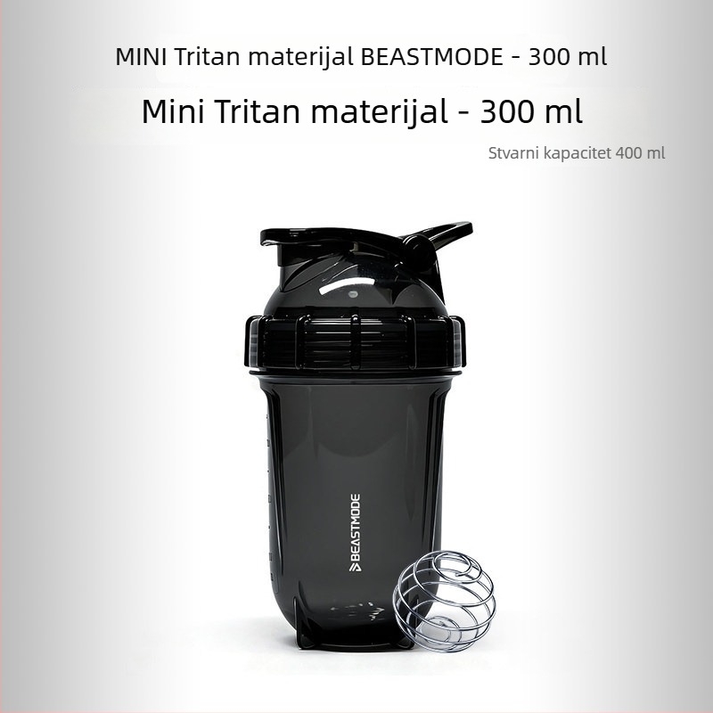 Fitness shaker čaša, otporna na toplinu shaker proteina, mikser za milkshake i vodu, ljeto