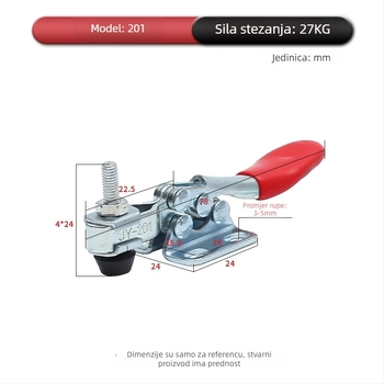 Industrijski horizontalni brzi steznik za zavarivanje, modeli 201, 201B, 225D