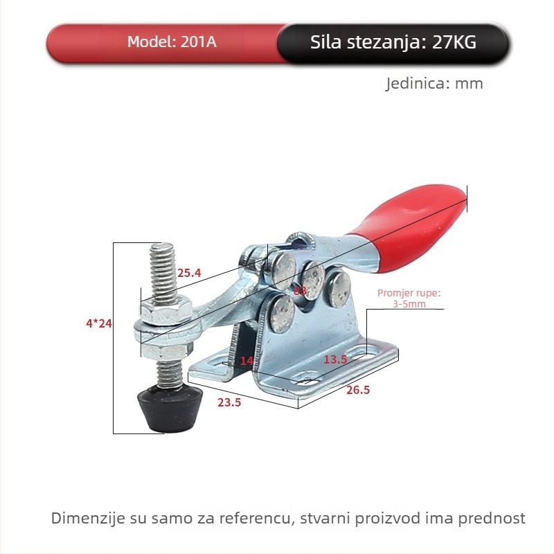 Industrijski horizontalni brzi steznik za zavarivanje, modeli 201, 201B, 225D
