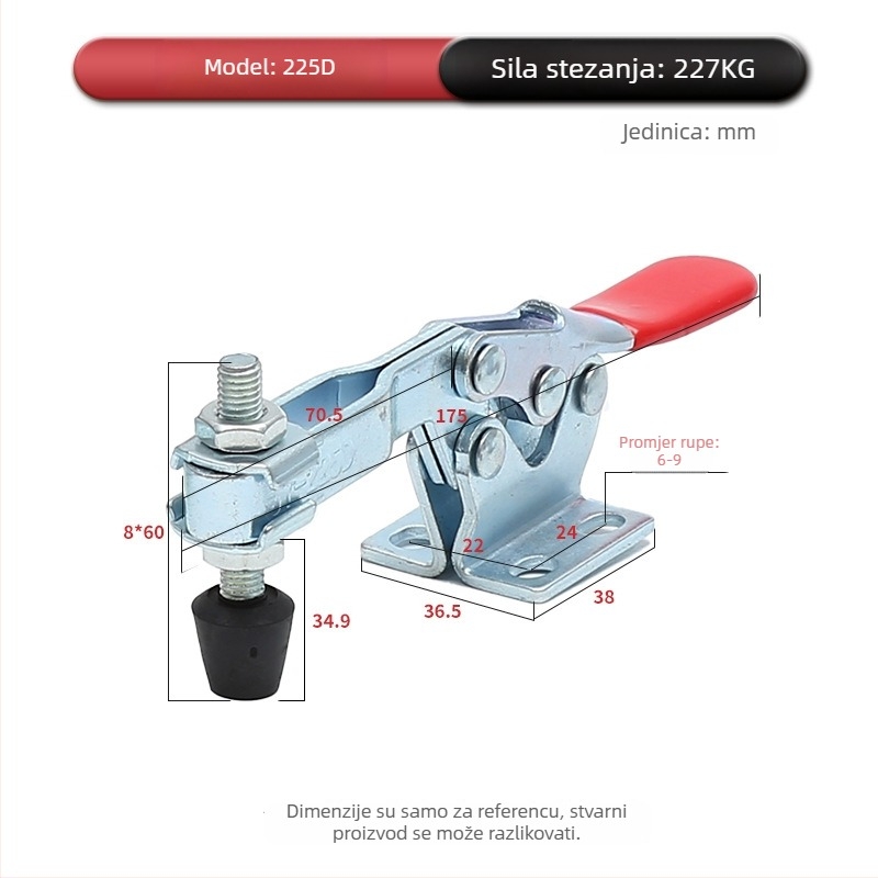 Industrijski horizontalni brzi steznik za zavarivanje, modeli 201, 201B, 225D