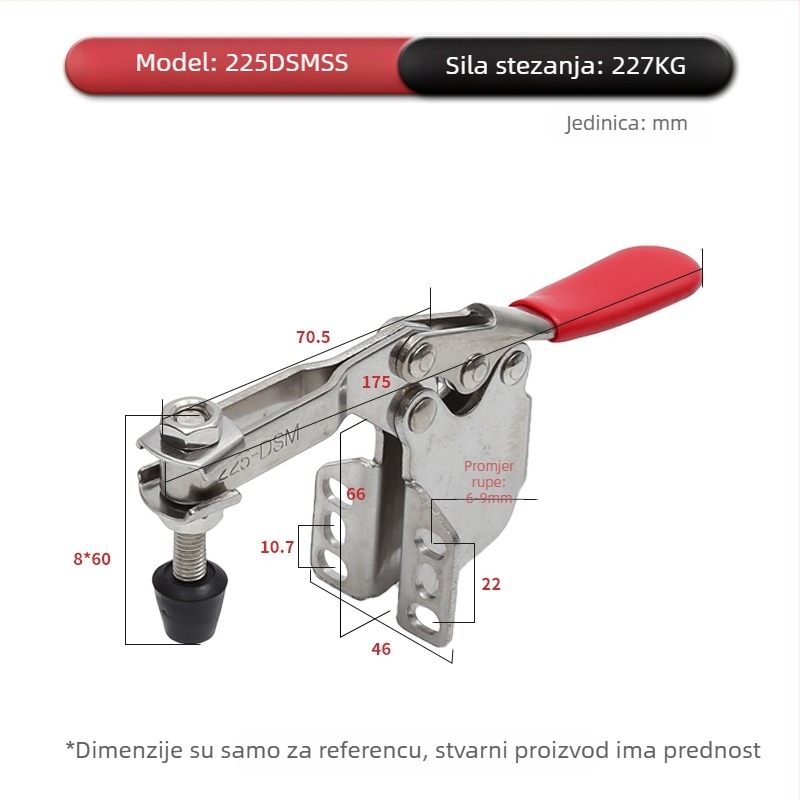 Industrijski horizontalni brzi steznik za zavarivanje, modeli 201, 201B, 225D