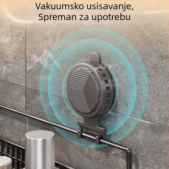 Zidni organizator za kupaonicu s usisnom čašom – organizator kozmetike i ručnika