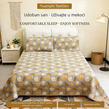 Ultra-soft pamuk bebino pokrivalo za krevet, trodijelni set, za sve sezone, svilenkasti dodir