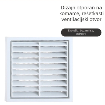 PP rešetkast zidni ventilacijski otvor, jednoslojni