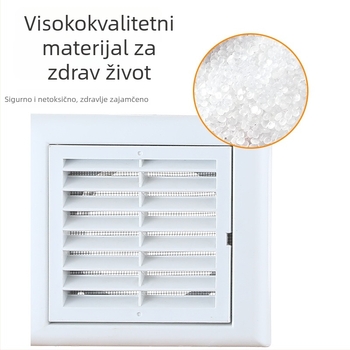 PP rešetkast zidni ventilacijski otvor, jednoslojni