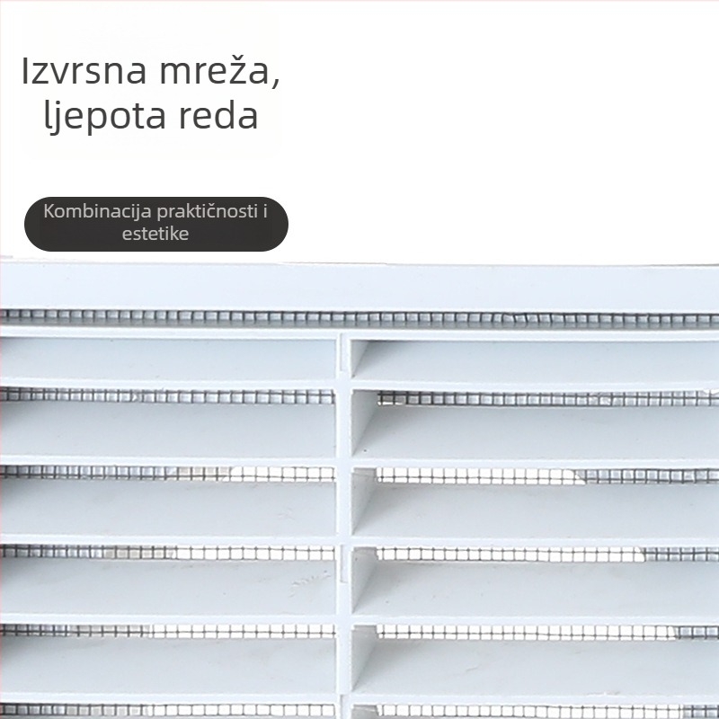 PP rešetkast zidni ventilacijski otvor, jednoslojni