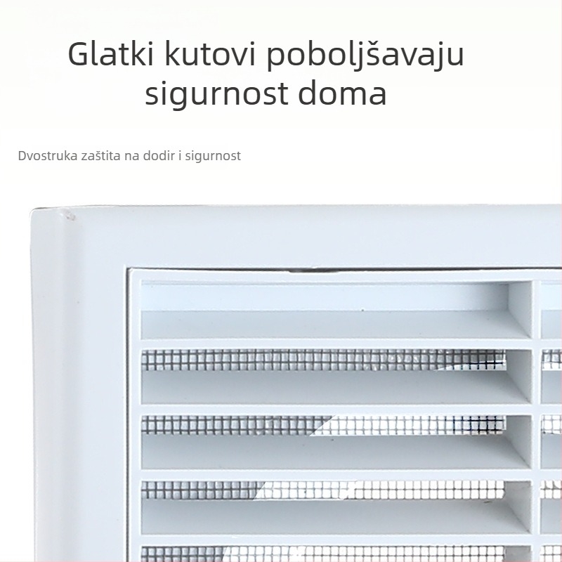 PP rešetkast zidni ventilacijski otvor, jednoslojni