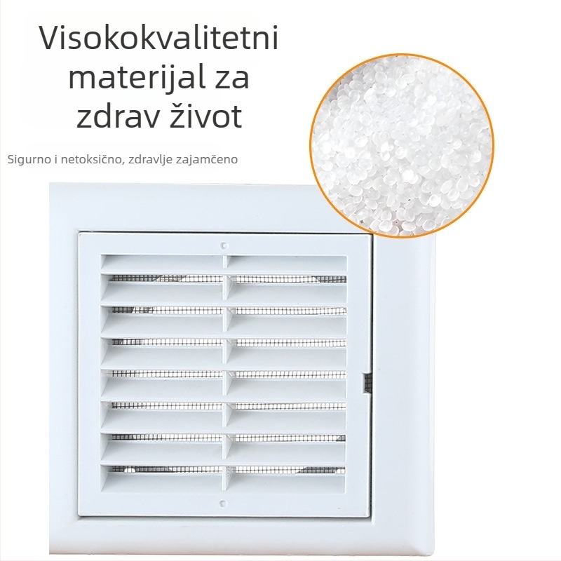 PP rešetkast zidni ventilacijski otvor, jednoslojni