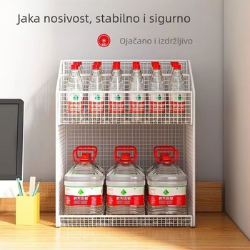 Podna mobilna knjiga polica s kotačićima uz rub stola, za učenike — skladište ispod stola